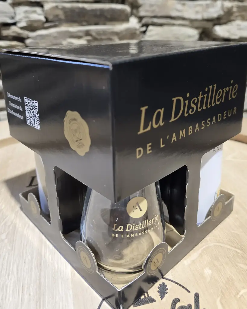 Coffret cadeau (1 Angélus 20 cl - 1 Esprit 20 cl - 1 Nectar 20 cl - 1 verres 19,5 cl)